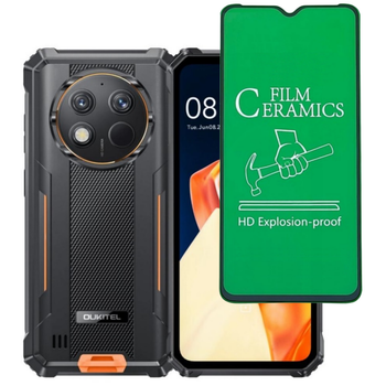 Защитное стекло-пленка Fiji Ceramics для Oukitel G1 / G1S полная проклейка черный
