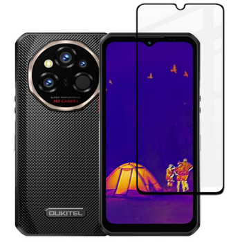 Защитное стекло Fiji Premium для Oukitel WP55 / WP55 Pro / WP55 Ultra / WP55s полная проклейка Anti-Static черный