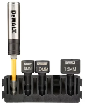 Zestaw krótkich wkrętaków nasadowych i uchwytów na bity DeWalt DT70826-QZ 4 szt (5054905297794)