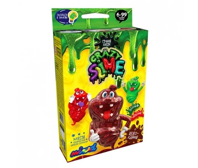 Набор Danko Toys Crazy Slime для создания слаймов с блестками шоколадный (SLM-02-02U)