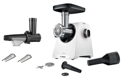 Набор Мясорубка Bosch MultiPower MFWS420W + Насадка соковыжималка Bosch MWZS0JPB