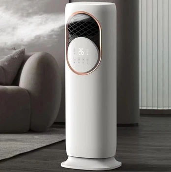 Напольний кондиціонер-обігрівач DOMOTEC MS-1630 3в1 для дому та офісу, 3000 Вт потужність, бак 4 л з зволоженням повітря, поворот 90 градусів, пульт дистанційного керування, обігрівач з кондиціонером та зволожувачем