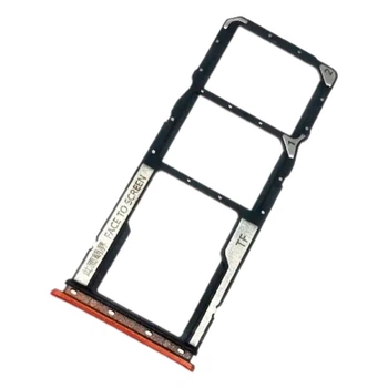 Держатель SIM-карты Xiaomi Redmi 9a, С разъемом на карту памяти, Оранжевый - 698505