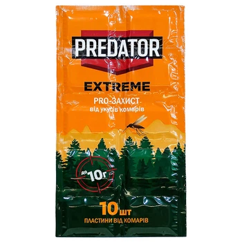 Пластины от комаров PREDATOR "Extreme Pro-защита", 10шт./уп. - 716151