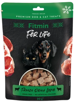 Ласощі для котів і собак Fitmin For Life Ліофілізована ягнятина 10 шт (8595237036936)