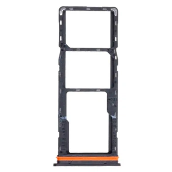 Держатель SIM-карты Tecno Spark 30, С разъемом на карту памяти, Черный - 696603