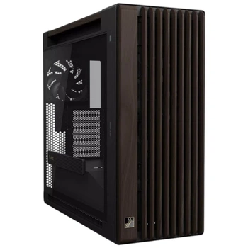 Корпус Asus ProArt PA602 Walnut Wood Tempered Glass Modern, Черный - 709790