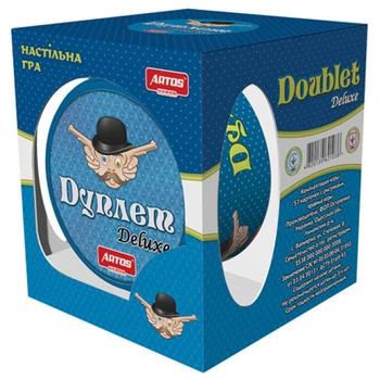 Настільна гра Дуплет Deluxe, картки з картинками, 5+, гра для всієї родини, що розвиває, Artos Games