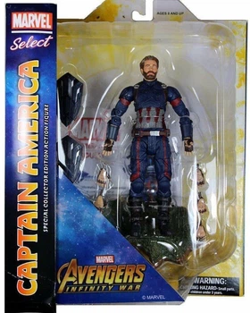 Фігурка Diamond Select Marvel Avengers Captain America 18 см (699788829752)