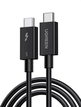 Кабель зарядный UGREEN USB C to USB C 240W 80Gbps Thunderbolt 5 Cable Fast Charging 1 м Black (L703)
