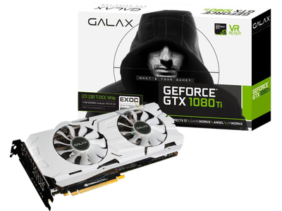 Видеокарта GeForce GTX 1080 Ti 11GB KFA2 EX OC White (80IUJBMDQ0EK) Б/У