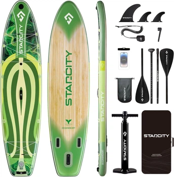 Надувна SUP дошка для плавання 350 см STARCITY зелена
