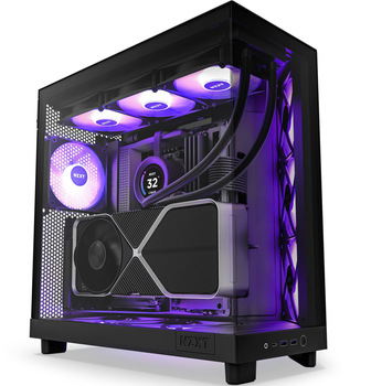 Корпус для ПК NZXT H6 Air Flow RGB Черный (102101200) - Уценка