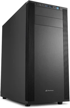 Корпус Sharkoon M25-V / Midi-Tower / 2x120mm / USB 3.0 / без БП / Черный (101901370) - Уценка