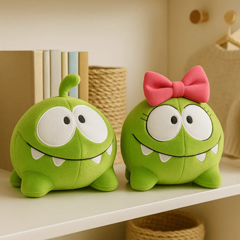 М'які іграшки "Ам Ням та Ам Няша" Star Toys набір іграшкових монстриків 20 см герої гри Cut the Rope 00278-55