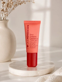 Засіб для догляду за губами Olehenriksen Pout preserve peptide lip treatment strawberry sorbet міні 7 мл