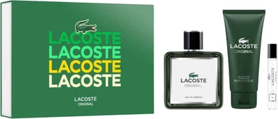 Zestaw męski Lacoste Original Woda perfumowana 100 ml + Woda perfumowana 7.5 ml + Żel pod prysznic 100 ml (3386460169769)