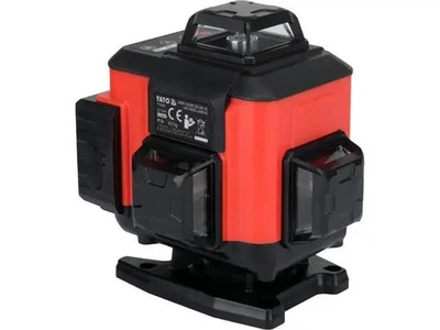 Нивелир лазерный YATO, 30 м, 4 плоскости, зелёный луч, 2 Li-Ion 3.7 V, штатив 1,2 м