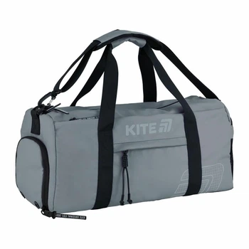 Спортивная сумка Kite Education Teens 48х22х16 см 1 отделение + боковое для обуви на молнии серая (K25-2530-2)