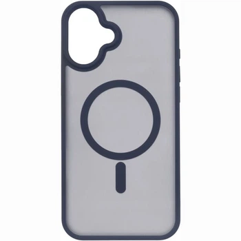 Защитный чехол 2Е Soft Touch MagSafe для iPhone 16 Plus - Dark Blue