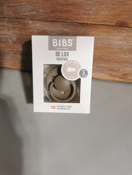 Соска пустышка Bibs De Lux round Dark oak 6-18 мес