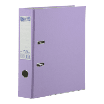 Папка-реєстратор А4 70мм BUROMAX 3017-26 ETALON PASTEL одностороння, бузкова (24) /BM.3017-26c/