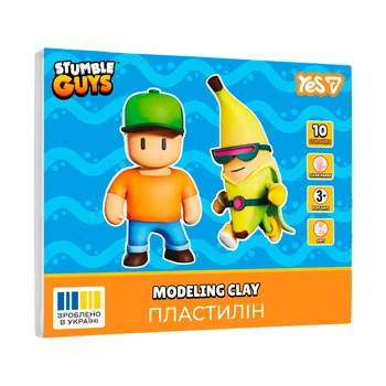 Пластилін Yes Stumble Guys 10 кольорів 200г