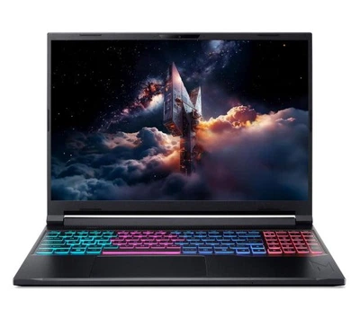 Ноутбук Acer Nitro V 16S (NH.QXCEP.00U), Intel Core 7 240H / 16″ / 180 Гц / RAM 32 ГБ DDR5 / SSD 1 ТБ / RTX 5060 / Windows 11 Pro / Чорний