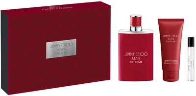 Zestaw męski Jimmy Choo Man Extreme Woda perfumowana 100 ml + Woda perfumowana 7.5 ml + Żel pod prysznic 100 ml (3386460158442)