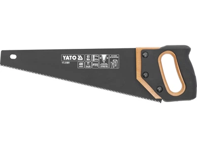 Ножовка по дереву YATO 400 мм 7 зубьев/1" с покрытием PTFE YT-31091