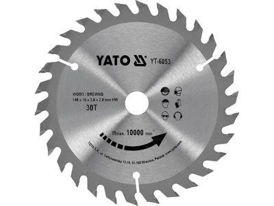 Диск пильный твердосплавный YATO по дереву 140 x 16 x 2.8 x 2.0 мм 30 зубьев YT-6053