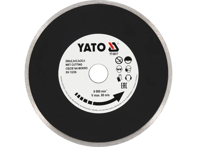 Диск отрезной алмазный YATO для мокрой резки 200 x 2.2 x 5.3 x 25.4 мм YT-6017