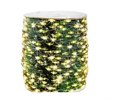 Гирлянда Роса 1000 LED White 100 м на зеленой нити