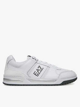 Кросівки чоловічі Emporio Armani EA7 sneakers натуральна шкіра білі 42.5 (27.1 см) (X8X234 XK422 R938)