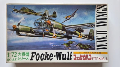 Збірна модель Aoshima Focke-Wulf Fw 189 A-1 "Uhu" 1:72 (W.W.II Wings)