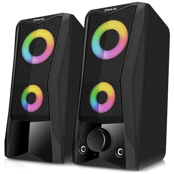 Акустическая система REAL-EL S-107 USB Black