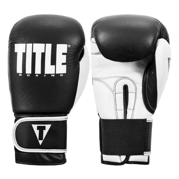 Боксерские перчатки TITLE Boxing Dynamic Strike Heavy Bag Gloves Черный/Белый 12 oz