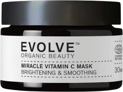 Maska do twarzy Evolve Organic Beauty Miracle Vitamin C rozjaśniająca 30 ml (5060200041963)