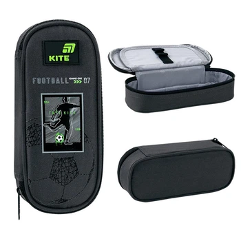 Пенал KITE K26-599-4 1 відділення, клапан з кишенею на блискавці Goal