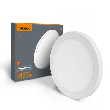 LED світильник круглий VIDEX DL6R 18W 3000K-4000K-6500K White