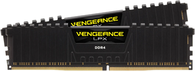Оперативна пам'ять Corsair 16GB (2x8GB) DDR4 3200MHz Vengeance LPX Black (CMK16GX4M2B3200C16) Б/В
