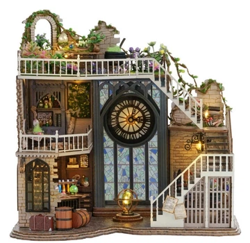 Конструктор-румбокс DIY Magic House Чарівний Будиночок мініатюрний будиночок з декоративним LED-підсвічуванням