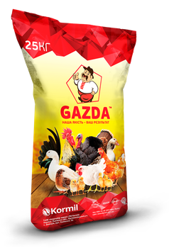Комбікорм Kormil GAZDA для перепелів-несучок 25кг