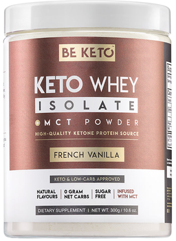Ізолят білка з МСТ Be Keto Французька ваніль 300 г (5060834810119)