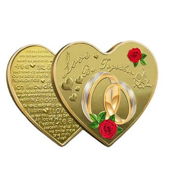 Сувенирная монета сердце "Love Forever And Ever" 40мм в футляре — подарок для влюблённых, свадьба, годовщина