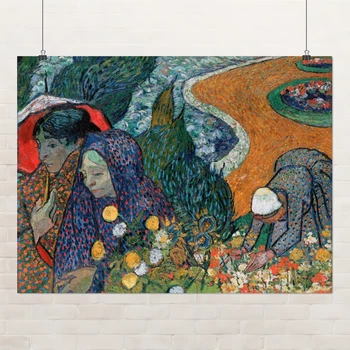 Постер Воспоминание о саде в Эттене, Винсент ван Гог, Vincent van Gogh, A3 30×40 см (id6665)
