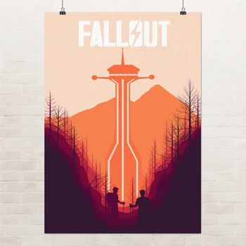 Постер Фоллаут, мінімалістичний, Fallout, A3 42×30 см (id2180)