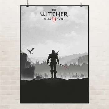 Постер Відьмак Геральт, Witcher, плакат для геймера, A3 42×30 см (id2108)