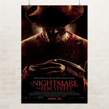 Постер Кошмар на Улице Вязов, Nightmare on Elm Street (1984), культовое кино, A3 42×28 см (id0180)