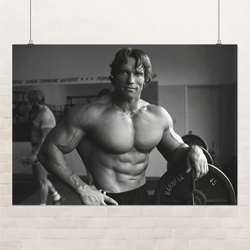 Постер Арнольд Шварценеггер, Містер Олімпія, спортзал, Arnold Schwarzenegger, бодібілдер, A0 75×106 см (id1922)